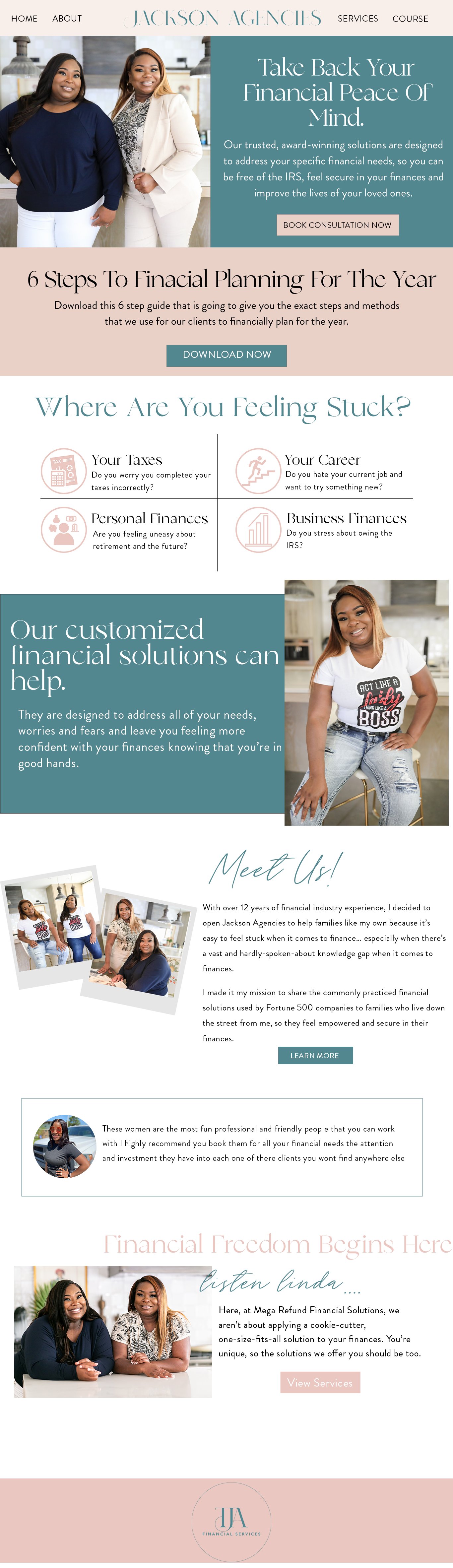 The original Jackson Agency home page